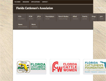 Tablet Screenshot of floridacattlemen.org